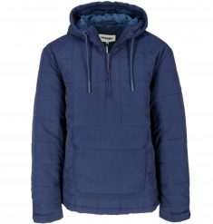 WRANGLER THE POP-OVER MĘSKA KURTKA PRZEJŚCIOWA NAVY W4D1WR114 112129112. Niebieskie kurtki męskie Wrangler, na zimę, m, bez wzorów, bez kaptura. Za 269.99 zł.