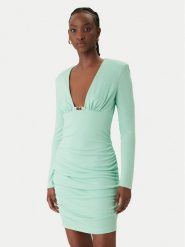 Just Cavalli Sukienka koktajlowa 80PAO957 J0253 Niebieski Slim Fit. Niebieskie sukienki damskie Just Cavalli, bez wzorów, z syntetyku, wizytowe, bez kołnierzyka, bez ramiączek. Za 1,059.00 zł.