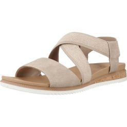 Sandały SKECHERS DESERT KISS LOW Jasnobrązowy. Brązowe sandały damskie Skechers, bez wzorów, z syntetyku, bez obcasa, bez zapięcia. Za 188.99 zł.