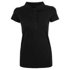 Koszulka Polo Damska. Czarne koszulki sportowe damskie BUILD YOUR BRAND, xl, bez wzorów, bez ramiączek. Za 57.99 zł.