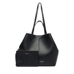 Torebka Emporio Armani. Czarne shopperki damskie Emporio Armani, bez wzorów, bez dodatków. Za 2,764.00 zł.