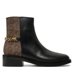 Botki MICHAEL Michael Kors. Czarne botki damskie MICHAEL Michael Kors, bez wzorów, bez obcasa, na płaskiej podeszwie, bez zapięcia. Za 1,199.00 zł.