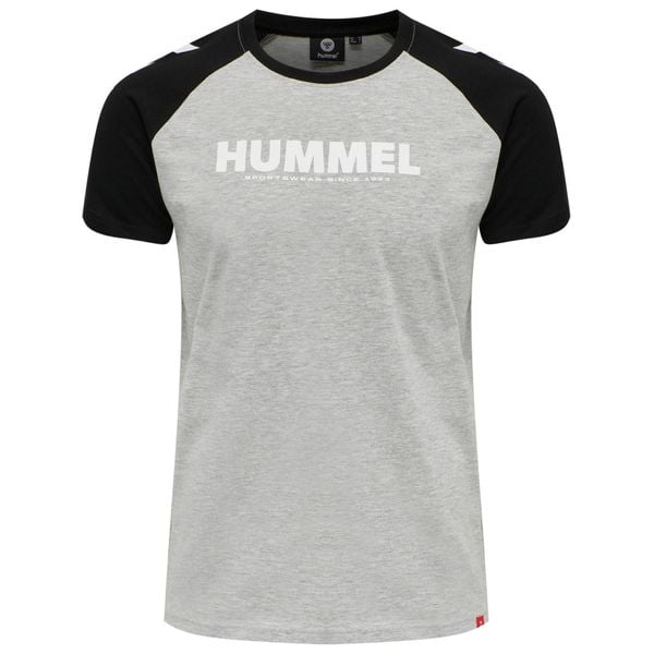 Koszulka Hummel Legacy Blocked. Szare bluzki damskie Hummel, xl, bez wzorów, z bawełny, sportowe, bez kołnierzyka, bez ramiączek. Za 130.00 zł.