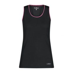 Damski tank top CMP. Brązowe topy damskie CMP, bez wzorów, sportowe, bez kołnierzyka, bez ramiączek. Za 192.00 zł.