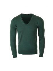 Antony Morato Sweter V-Neck S | MMSW00215 | Mężczyzna | Zielony. Zielone swetry męskie Antony Morato, m, bez wzorów, z dzianiny, bez kołnierzyka, bez ramiączek. W wyprzedaży za 89.00 zł.