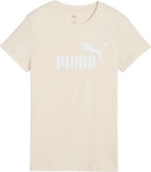 Koszulka damska Puma ESS No.1 Logo Tee beżowa 682371 87 S. Brązowe bluzki damskie Puma, s, bez wzorów, bez kołnierzyka, bez ramiączek. Za 127.29 zł.