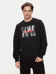 Hugo Bluza Duragol_U242 50513335 Czarny Regular Fit. Czarne bluzy męskie Hugo, m, bez wzorów, z bawełny, bez ramiączek, bez kaptura. Za 349.99 zł.