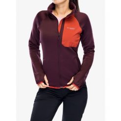 Bluza polarowa damska Columbia Triple Canyon Grid Fleece Full Zip. Czerwone bluzy damskie Columbia, m, bez wzorów, z polaru, sportowe, bez ramiączek, bez kaptura. Za 359.99 zł.