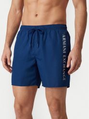 Armani Exchange Szorty kąpielowe XM000832 AF22573 UB131 Niebieski Regular Fit. Niebieskie kąpielówki męskie Armani Exchange, bez wzorów, z syntetyku. Za 319.99 zł.