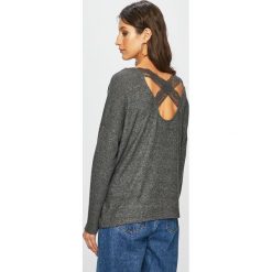 Only - Sweter. Szare swetry nierozpinane damskie ONLY, l, bez wzorów, z dzianiny, bez kołnierzyka, bez ramiączek. W wyprzedaży za 69.90 zł.