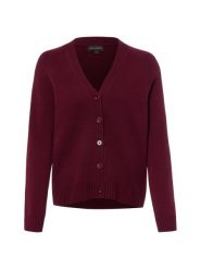 Franco Callegari kardigan z merynosów Kobiety Wełna merino czerwony, S. Czerwone kardigany damskie Franco Callegari, s, bez wzorów, z wełny, bez kołnierzyka. Za 349.95 zł.
