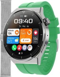 Smartwatch Enter SAT.111.5314.1411-SET Zielony. Zielone zegarki smartwatch Enter, bez wzorów. Za 299.00 zł.