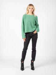Pinko Sweter "Marsala" | 1G189N A08G | Kobieta | Zielony. Zielone swetry nierozpinane damskie Pinko, l, bez wzorów, z kaszmiru, bez kołnierzyka, bez ramiączek. W wyprzedaży za 389.00 zł.