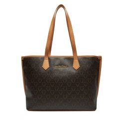Torebka Valentino. Brązowe shopperki damskie Valentino, bez wzorów, bez dodatków. Za 399.99 zł.