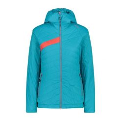 Kurtka damska turystyczna CMP 32Z4236. Zielone kurtki sportowe damskie CMP, na zimę, xs, bez wzorów, bez ramiączek, bez kaptura, narciarskie. Za 329.99 zł.