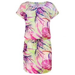 Sukienka damska Loap Anuma żółta. Zielone sukienki damskie LOOP, na spacer, na lato, m, bez wzorów, sportowe, bez kołnierzyka, bez ramiączek, sportowe. Za 165.99 zł.