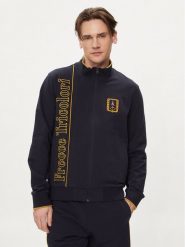Aeronautica Militare Bluza 241FE1872F497 Granatowy Regular Fit. Niebieskie bluzy damskie Aeronautica Militare, m, bez wzorów, z bawełny, bez ramiączek, bez kaptura. Za 629.99 zł.