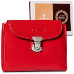 Portfel skórzany Peterson [D] PTN RD-26-GCL RED czerwony. Czerwone portfele damskie Peterson. Za 70.00 zł.