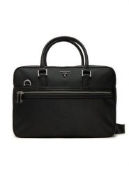 Guess Torba na laptopa HMLUHN P4447 Czarny. Czarne torby na laptopa damskie Guess, z aplikacjami, z materiału. Za 479.99 zł.