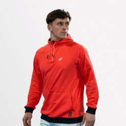 Bluza do padla z kapturem męska Kuikma Pro. Czerwone bluzy męskie KUIKMA, m, bez wzorów, z bawełny, z kapturem, na fitness i siłownię. Za 179.99 zł.