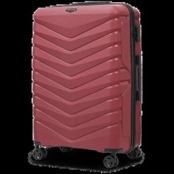 Walizka duża Wings PHOENIX 2.0 polipropylen 28" WINE RED. Czerwone walizki damskie Wings, bez wzorów, z materiału, duże. Za 259.90 zł.