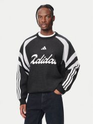 Adidas Bluza House Of Tiro Knitted KF4814 Czarny Loose Fit. Czarne bluzy męskie Adidas, m, bez wzorów, z syntetyku, bez ramiączek, bez kaptura. Za 528.99 zł.