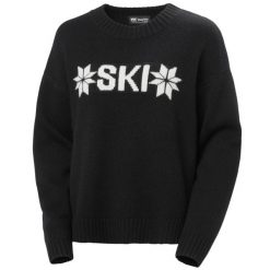 Damski sweter z dzianiny Helly Hansen Bliss. Czarne swetry nierozpinane damskie Helly Hansen, na zimę, xl, bez wzorów, z dzianiny, bez kołnierzyka, bez ramiączek. Za 703.00 zł.