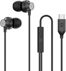 Forever słuchawki przewodowe EP-02 dokanałowe USB-C czarne. Czarne słuchawki dokanałowe Forever. Za 22.88 zł.