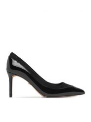 Nine West Szpilki CEO-CD26-009-1 Czarny. Czarne szpilki damskie Nine West, bez wzorów, z lakierowanej skóry, bez obcasa, na szpilce, bez zapięcia. Za 249.99 zł.
