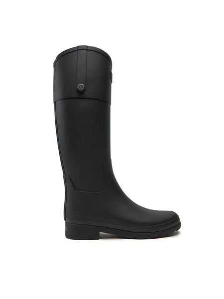 Hunter Kalosze HFRW0007251 Czarny. Czarne kalosze damskie Hunter, bez wzorów, z syntetyku, bez zapięcia. Za 489.99 zł.