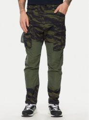 G-Star Raw Spodnie materiałowe 3D Cargo 2.0 D24308-D386-G393 Zielony Tapered Fit. Zielone spodnie materiałowe męskie G-Star Raw, bez wzorów, z bawełny. Za 399.99 zł.