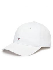 Tommy Hilfiger Czapka z daszkiem Th Flag Soft 6 Panel Cap AW0AW17781 Biały. Białe czapki damskie Tommy Hilfiger, bez wzorów, z bawełny. Za 169.99 zł.