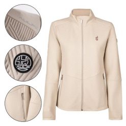 Bluza polarowa damska AULP SIMIX oddychająca. Brązowe bluzy damskie Aulp, bez wzorów, z polaru, bez ramiączek, bez kaptura. Za 329.99 zł.