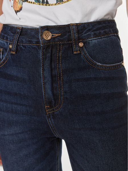 Gaudi Jeansy 411BD26020 Granatowy Slim Fit. Niebieskie jeansy damskie Gaudi, bez wzorów, z bawełny. Za 299.99 zł.