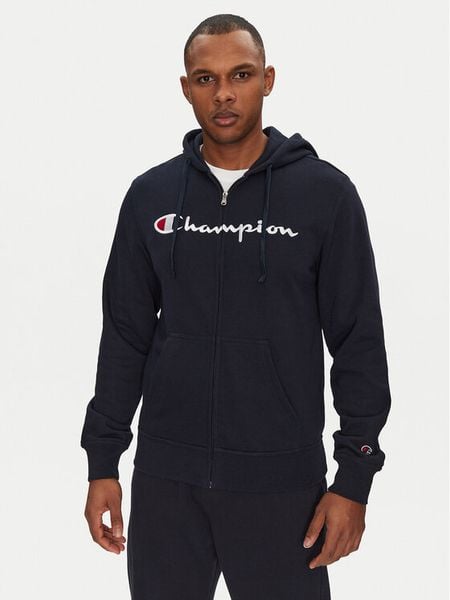 Champion Bluza 220728 Granatowy Slim Fit. Niebieskie bluzy męskie Champion, m, bez wzorów, z syntetyku, bez ramiączek, bez kaptura. Za 169.99 zł.