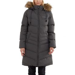 Płaszcz zimowy damski Fundango Puppis Padded. Szare płaszcze damskie FUNDANGO, na zimę, s, bez wzorów, z poliesteru, sportowe, bez kołnierzyka, bez kaptura. Za 590.00 zł.