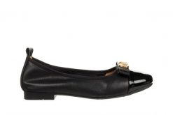 Baleriny Loretta Vitale E40304A Black 514248, Czarny, Skóra naturalna - 37. Czarne balerinki damskie Loretta Vitale, bez wzorów, ze skóry, eleganckie, bez obcasa, bez zapięcia. W wyprzedaży za 179.10 zł.