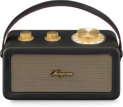 Sangean RA-101 travel radio, black/gold. Czarne radia Sangean. Za 910.77 zł.