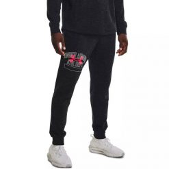Spodnie dresowe męskie Under Armour Rival Terry Athletic Department Jogger. Czarne spodnie sportowe męskie Under Armour, m, bez wzorów, z dresówki, trekkingowe. Za 169.99 zł.