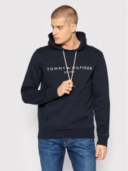 Tommy Hilfiger Bluza Core Logo MW0MW10752 Granatowy Regular Fit. Niebieskie bluzy męskie Tommy Hilfiger, m, bez wzorów, z bawełny, bez ramiączek, bez kaptura. Za 319.99 zł.