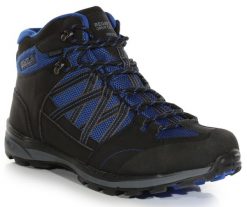 Buty trekkingowe dla mężczyzn Regatta SAMARIS MID. Czarne trekkingi męskie Regatta, z gumy, bez zapięcia. Za 269.99 zł.