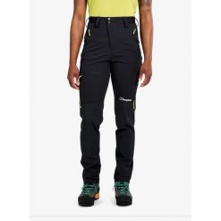 Spodnie softshell damskie Berghaus MTN Guide Alpine Pant. Czarne spodnie sportowe damskie Berghaus, na lato, bez wzorów, z softshellu, sportowe, trekkingowe. Za 642.39 zł.
