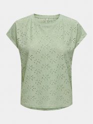 ONLY Bluzka Smilla 15231005 Zielony Regular Fit. Zielone bluzki damskie ONLY, xs, bez wzorów, z syntetyku, bez kołnierzyka, bez ramiączek. Za 59.99 zł.