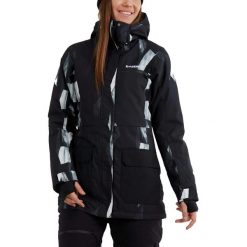 Kurtka narciarska damska Poplar Jacket. Białe kurtki sportowe damskie FUNDANGO, na zimę, xs, bez wzorów, bez ramiączek, bez kaptura, narciarskie. Za 629.90 zł.