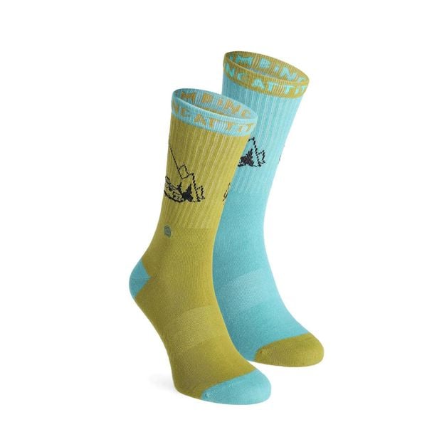 Skarpety E9 Odd Moka. Niebieskie skarpetki damskie E9, bez wzorów. Za 50.99 zł.