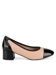 Clara Barson Czółenka WS24030-01 Beżowy. Brązowe czółenka damskie Clara Barson, bez wzorów, z materiału, bez obcasa, bez zapięcia. Za 119.99 zł.