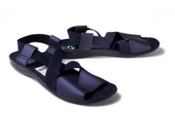 ADANEX SAK36 SARA 27191 granatowy, sandały damskie. Niebieskie sandały damskie Adanex, bez wzorów, z gumy, bez obcasa, bez zapięcia. Za 53.99 zł.