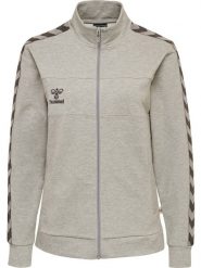 Bluza damska Hummel zip Lmove Classic. Szare bluzy damskie Hummel, na wiosnę, l, bez wzorów, z bawełny, klasyczne, bez ramiączek, bez kaptura. Za 189.85 zł.
