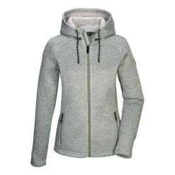 Bluza damska z kapturem Killtec Kow 5 Kntflc. Zielone bluzy damskie KILLTEC, l, bez wzorów, z materiału, bez ramiączek, z kapturem. Za 239.75 zł.