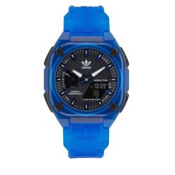 Zegarek adidas. Niebieskie zegarki męskie Adidas, bez wzorów. Za 439.99 zł.